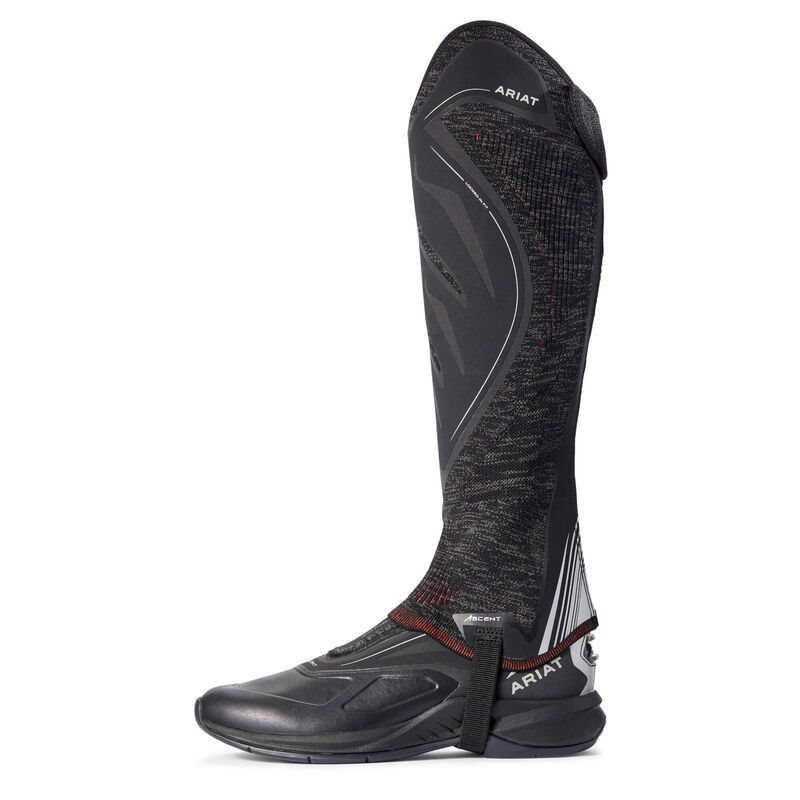 Ariat Ascent Siyah / Kırmızı Half Chaps Bayan (34028-521)